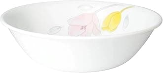 CORELLE Livingware Plus Elegance 950 ml Serving Bowl, Lightweight & Durable, Made of Vitrelle Glass, Microwave & Dishwasher Safe, Elegant Crockery for Dining & Gifting - Set of 1