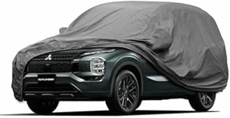 Car Body Cover for Mitsubishi Pajero (Grey with Mirror)