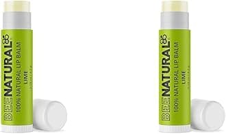 Bee Natural100% Natural Moisturising Lip Balm, Lime Flavour, 4.2g (Pack of 2)