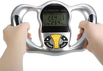 Bi - Bhavya - Mini Digital Lcd Portable Digital Handheld Body Mass Index Bmi Meter Body Fat Analyzer - Silver
