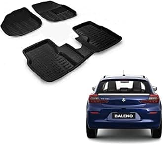 Auto Addict Car 3D Mats Black for Maruti Suzuki Baleno/GLANZA/FRONX New 2022