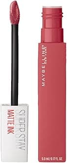 Maybelline New York Liquid Matte Lipstick, Long Lasting, 16hr Wear, Superstay Matte Ink, 225 Delicate, 5ml