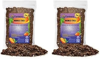 GARDENERA Mango Tree Plant Potting Soil - Experience Juicy Mangoes and Vibrant Growth with Professional Grade Mix - 10 Quart