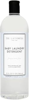 The Laundress Fragrance Free Baby Laundry Detergent Liquid, Concentrated, 62 loads, 32oz, Free & Clear, Free of Fragrances, Dyes, and Artificial Brighteners, Pediatrician tested, Tough on Baby Stains