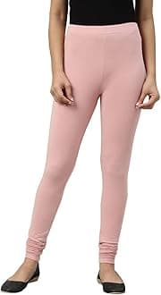 GO COLORS Soft Cotton Stretch Churidar for Women | Breathable, Mid Rise, Full Length