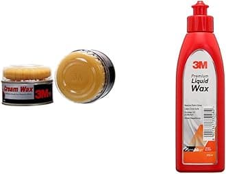 3M IA260166334 Auto Specialty Cream Wax (220 g) with IA260166326 Auto Specialty Liquid Wax (200ml) Combo