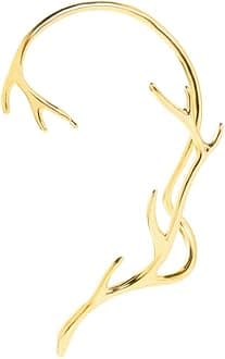 Vercret Gold Cuff Earrings for Women Cartilage Ear Cuff CZ Adjustable Ear Clip Wrap Around Earring No Piercing