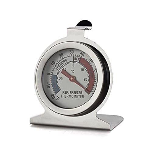 Jonkey Stainless Steel Dail Dial Type Thermometer for Refrigerator Fridge Freezer Kitchen Use