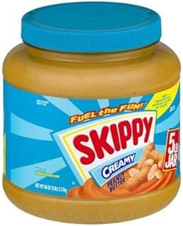 SKIPPY Peanut Butter, Creamy, 5 lb (Pack of 6)