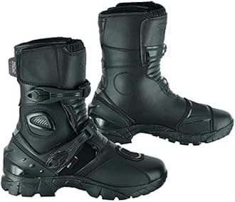 MCW GearAdventure Boots Low CE Approved, Water-Resistant, Flexible & Durable Motorcycle Riding Boots