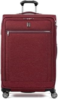 Travelpro Platinum Elite Softside Expandable Checked Luggage, 8 Wheel Spinner Large Suitcase, TSA Lock, Men and Women