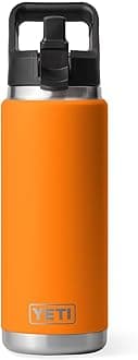 Yeti Rambler 26 Oz Straw Bottle King Crab Orange