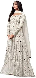 JVK EnterpriseReady to Wear Indian Pakistani Style Embroidered Koti Salwar Kameez Salwar Suit for Women