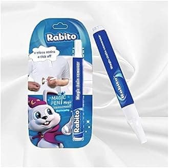 Stain Remover Pen for Clothes, Cleaner White Cotton Stain Remover, Roll Bead Design, Instant Stain Remover for Cotton, Linen, Polyester, Blended Fabric, Denim, Down Jacket