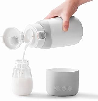 BOLOLO Portable Milk Warmer Pro for Travel, 17.5 oz Large Capacity, 14000mAh Large Capacity Lithium Battery, Fast Heating Water and Milk, Meets One-Day Feeding Needs