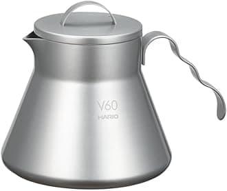 Outdoor V60 Metal Coffee Server, 500ml Silver