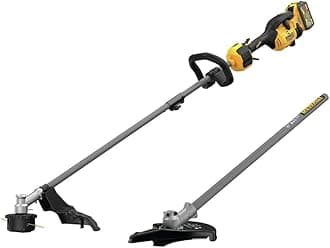 Dewalt DCST972X1DWOAS5BC-BNDL 60V MAX Brushless Lithium-Ion 17 in. Cordless String Trimmer Kit (9 Ah) and Brush Cutter Attachment Bundle