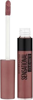 Maybelline New York Sensational Liquid Matte Lipstick, Non-sticky, Non-drying Lipstick, Super Precise Application, Long-lasting Liquid Matte Lipstick - NU07 Get Undressed|7ml