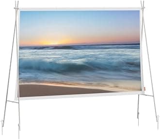 XGIMI Outdoor Portable Projector Screen 70" Foldable & Lightweight - Camping/Backyard Compatible with Horizon Series/Mogo Series/Halo+ Series Long Throw Projectors | HD/4K HDR10+ | Travel Movie Screen