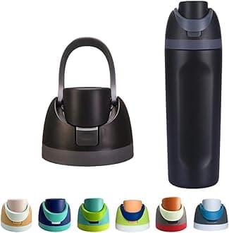 Fif for your Owala FreeSip experience with our Replacement Cap! Compatible with Owala Cup sizes 16oz 24oz 32oz and 40oz this BPA-free One-Touch Water Bottle Top Cap ensures a leak-proof seal (Black)