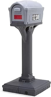 Simplay3 Dig-Free Easy Up Classic Mailbox (Steel Gray/Charcoal)