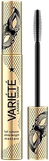 Variété Variété Volumizing and Lengthening Mascara - Long-Lasting, Smudge-Proof Formula with Intense Black Pigmentation, 10 ML