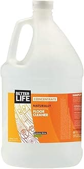 Better Life Floor Cleaner Concentrate - Liquid Multipurpose Cleaner for Wood, Tile, Laminate, Vinyl, Bamboo - Hardwood Floor Cleaner for Mopping - Citrus Mint 1 Gal Concentrate