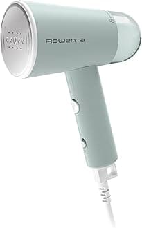 Rowenta, Steamer for Clothes, Travel Steam Handheld Steamer, 2.3 Oz Tank Capacity, Foldable, Easy Steam, 1100 Watts, Ironing, Green Clothes Steamer, Vacation Essentials, Travel Must Have, DR1014