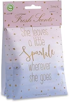 WillowBrookFresh Scents Scented Sachet Packet | Little Sparkle | Air Freshener Bags for Drawers, Closets, Cars | 3 Pack | Long Lasting Home Fragrance