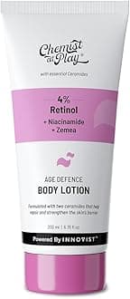 Chemist At Play Anti-Aging Body Lotion with 4% Retinol, Niacinamide & Zemea | Skin Brightening for Dry & Oily Skin | Fights Visible Signs Of Aging 200ml