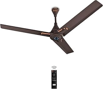 KUHL Arctis A7 1200 mm BLDC 65% Power Saving BLDC Ceiling Fan With Remote | BEE 5 Star Rated & ISI Marked | High Air Delivery with LED Indicators | 5 Year Warranty on Motor | Espresso