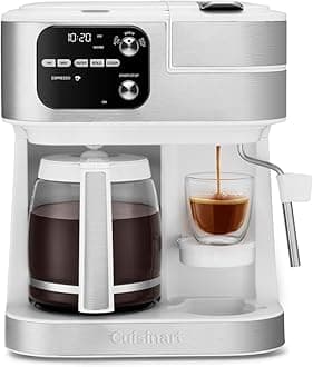 Cuisinart Coffee Center Barista Bar 4-in-1 Coffee Maker, Single-Serve Pods Compatible, Coffeemaker, Three Brewing Sizes, SS-4N1WNAS, White