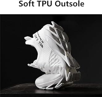 Tallboost Sneakers, Height Boosting Shoes for Men, Breathable Knit Slip on Walking Running Shoes Comfort Non Slip Work Sport Athletic Trainer with Insole