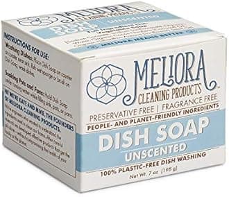 MelioraCleaning Products Dish Soap Bar, Unscented