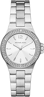 Watch for Women Lennox, Three Hand Movement, 33 mm Silver Stainless Steel Case with a Stainless Steel Strap, MK7280