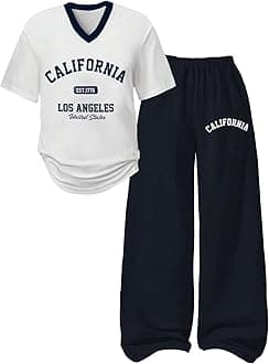 Girl's Jersey Shirt 2 Piece Athletic Outfits Oversized Tee and Sweatpants Suit Pant Sets for Teen Girls