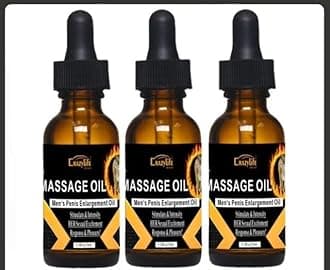 3PC Men Energy Massage Oil, Enlarge Massage Enlargement Oils Thickening Growth Oil Increased Men Enlarge Oil Performance Boost Strength by Crazylife (Pack of 3)