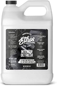 Ethos Car Care Interior Detailer - Easily Cleans and Protects All Interior Surfaces, Non Greasy Satin Finish, UV Protection and Odor Neutralizing Agents for Interior Care (Gallon)