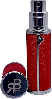 Perfume Atomiser, UK Brand, Refillable & Travel Size Perfume Bottle, Leaking Proof, Bottom Pump, Luxurious Small women and men, 5ml (Radiant Red)