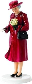 ROYAL DOULTON Her Majesty Birthday Celebration Figurine, 8.5"