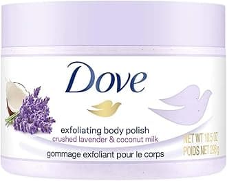 Dove Exfoliating Body Polish Body Scrub Crushed Lavender & Coconut Milk 10.5 oz