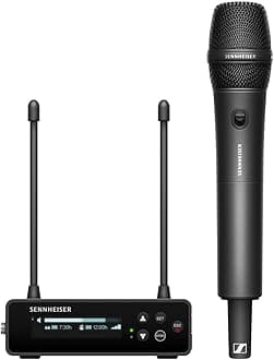 EW-DP 835 SET (R1-6) Portable Digital UHF Wireless Microphone System with SKM-S Handheld Transmitter and MMD 835 Cardioid Dynamic Microphone Module - Black (700031)