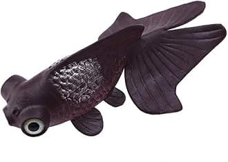 Aquarium Fish Bowl Plastic Swimming Gold Fish Betta Fish Funny Artificial Silicone Small Fish Lifelike Fake Fish Fish Decoration Ornaments(Brown Goldfish)