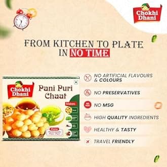 Chokhi Dhani Foods Ready to Eat Tasty Pani Puri Pack Make Pani Puri at Home