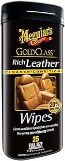 Meguiar's G10900 Gold Class Leather Wipes