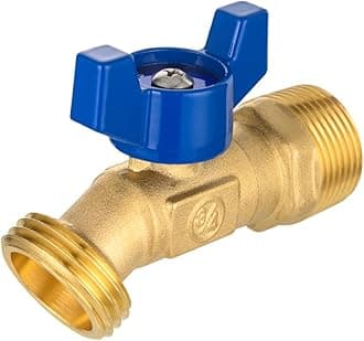 1/4-Turn Outdoor Spigot, Sillcock Hose Bibb Valve 3/4" Male NPT Inlet ×3/4" Male GHT Threaded Garden Hose Outlet/Connector,(SILLCOCK048)