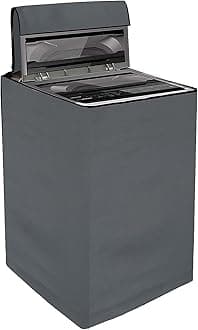 Yellow Weaves Waterproof & Dust-Proof Top Loading Fully Automatic Washing Machine Cover (Dimensions- 59x59x86 cm (Grey)