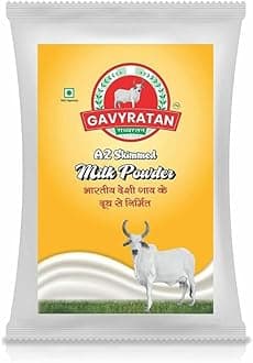 A2 Cow Skimmed Milk Powder 1kg | All Natural | 100% Pure | Boosts Liver Health | No Added Preservatives | Sugar Free | Perfect for Tea & Coffee | Pack of 1