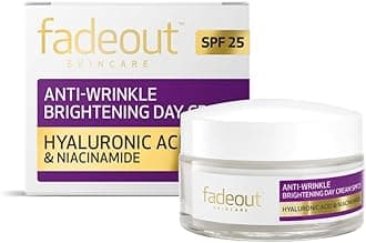Fade Out Anti-Wrinkle Brightening Day Cream-Hyaluronic Acid & Niacinamide-Spf25-Reduce Fine Lines & Wrinkles-Brightens & Evens Skin Tone For Bright, Radiant And Youthful Complexion-Softens Skin-50Ml