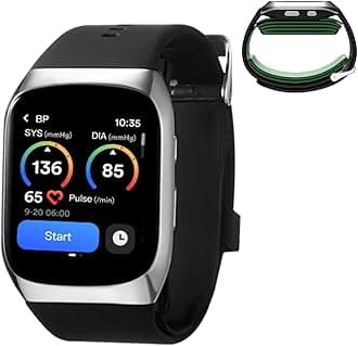 YHE BP Doctor Med, Blood Pressure Smartwatch with Dual Patented Cuff, Wrist BP Monitor 24/7 Stress Monitoring Sleep & Sports Tracking App for Android & iOS